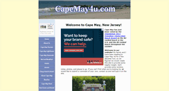 Desktop Screenshot of capemay4u.com