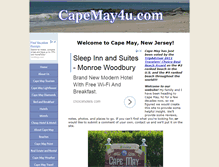 Tablet Screenshot of capemay4u.com